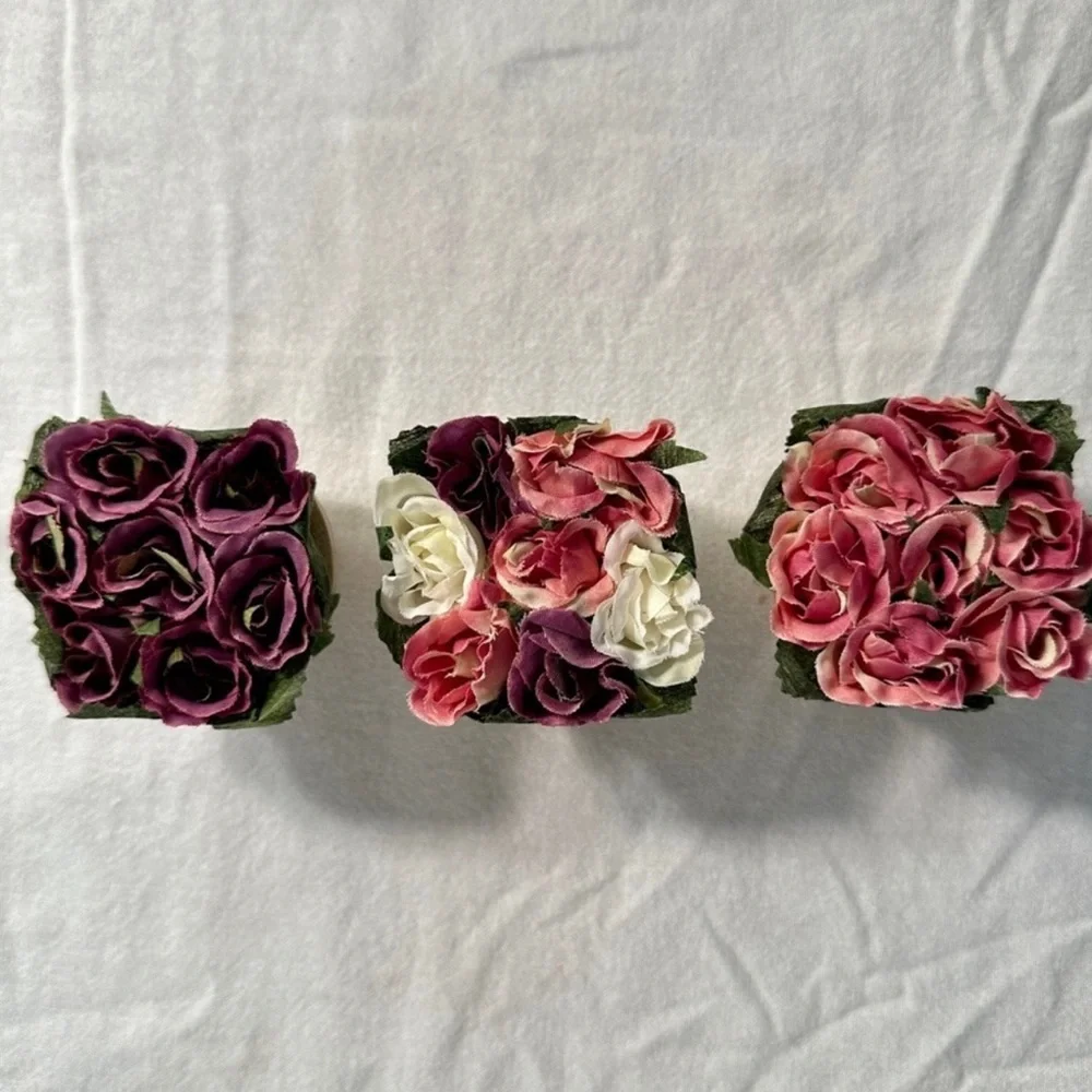 Miniature Terracotta Potted Rose Arrangements